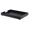Cal-Mil 22347-87 Cinderwood 22inx 17"Black Oak Wood Room Service Tray - 3 Each 