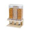 Cal-Mil 22355-3-71 Blonde 17.5in x 12in Stainless Steel Cereal Dispenser 