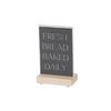 Cal-Mil 22361-46-71 Blonde 4in x 6in Crystal Acrylic Countertop Sign - 6 Each 