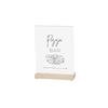 Cal-Mil 22361-811-71 Blonde 8.5in x 11in Crystal Acrylic Countertop Sign - 6 Each 