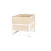 Cal-Mil 22362-6-15 Blonde 6.75in x 6in White Metal Beverage Ice Display 
