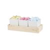 Cal-Mil 22376-3-71 Blonde 5in x 12.75in Maple Wood Condiment Organizer 