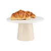 Cal-Mil 22378-127-71 Blonde 12in Dia. x 7"H Maple Wood Cake Stand 