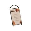 Cal-Mil 22409-811-13 Brooklyn 8.5in x 3in x 14"H Black Metal Arched Signholder 
