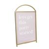 Cal-Mil 22409-811-90 8.5in x 1.5in x 11"H Gold Frame Arched Card Holder - 6 Each 