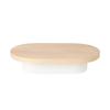 Cal-Mil 22411-3-71 Blonde 18in x 10in Maple Wood Oval Display Riser 