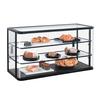 Cal-Mil 22416-112 Heritage 17in x 42in Dark-Stained Oak 3-Tier Display Case 