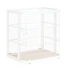 Cal-Mil 22417-71 Newport 17in x 21in White-Washed Pine Wood Display Case 