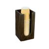 Cal-Mil 22430-112 Heritage 5in x 5in x 9"H Dark-Stained Oak Cups/Lids Organizer 