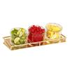 Cal-Mil 22621-5-116 Monaco 17.25in x 7.25in Shiny Gold Condiment Organizer 