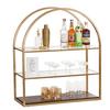 Cal-Mil 22904-112 Heritage 33.5in x 13.75in Gold Metal Arched Merchandiser 