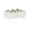Cal-Mil 22907-12-15 Juno 21in x 13in x 9"H White Metal Beverage/Ice Tub 