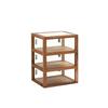 Cal-Mil 22912-78 Sydney 21in x 17in x 28"H Walnut Countertop Display Case 