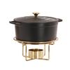 Cal-Mil 22917-116 Monaco 2in Dia. x 7"H Shiny Gold Wire Chafing Dish Stand 