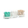 Cal-Mil 22918-5-15 Juno 16.4in x 5.9in Stainless Steel Bar Condiment Holder 