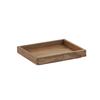 Cal-Mil 23106-10121-78 Sydney 10in x 12in x 1.5"H Walnut Serving Tray 