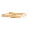 Cal-Mil 23106-10121-93 Logan 10in x 12in x 1.5"H Natural Wood Serving Tray 