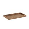 Cal-Mil 23106-12201-78 Sydney 12in x 20in x 1.5in Walnut Serving Tray 