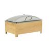 Cal-Mil 23143-21 Sydney 22in x 14in Oak Chafing Dish Stand 