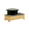 Cal-Mil 23146-21 Sydney 20in x 10in x 5.5"H Oak Chafing Dish Stand 