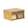 Cal-Mil 23150-2-21 Sydney 13.6in x 13in x 7.1"H Oak Countertop Bread Case 