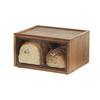 Cal-Mil 23150-2-78 Sydney 13.6in x 13in x 7.1"H Walnut Countertop Bread Case 