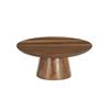 Cal-Mil 23151-125-78 Sydney 12in Dia. x 5"H Walnut Cake Pedestal 