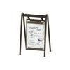 Cal-Mil 23160-47-13 Onyx 5.5in x 3in x 10"H Black Metal Hanging Sign 