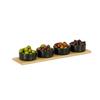 Cal-Mil 23180-206-21 Sydney 20in x 6in x 0.75"H Oak Display Tray - 3 Each 
