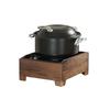 Cal-Mil 23181-78 Sydney 12.75in x 15.9in Walnut Induction Unit - 120v 