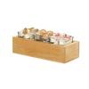 Cal-Mil 23183-3-21 Sydney 12.75in x 5in x 7.5"H Oak Condiment Organizer 