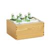 Cal-Mil 23184-10-21 Sydney 13.25in x 11in x 7.25"H Oak Beverage/Ice Display 