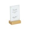 Cal-Mil 23185-46-21 Sydney 4in x 2.5in x 6.5"H Oak Card Holder - 6 Each 