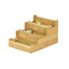 Cal-Mil 23186-21 Sydney 12in x 10in x 3"H Oak 3-Section Flatware Organizer 