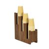 Cal-Mil 23187-78 Sydney 5in x 16in x 12"H 3-Tier Walnut Cup & Lid Organizer 