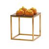 Cal-Mil 23201-10-130 10in x 10in x 10"H Square Antique Brass Tube Display Riser 