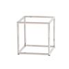 Cal-Mil 23201-10-49 10in x 10in x 10"H Chrome-Plated Metal Tube Display Riser 