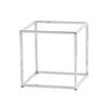 Cal-Mil 23201-12-49 12in x 12in x 12"H Chrome-Plated Metal Tube Display Riser 