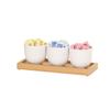 Cal-Mil 23204-21 Sydney 5in x 12.75in x 4.5"H Oak Condiment Organizer 
