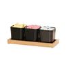Cal-Mil 23207-21 Sydney 5in x 12.75in x 4.5"H Oak Condiment Organizer 