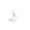 Cal-Mil 23401-4-15 Juno 4.5in x 2"H White Metal Oval Tabletop "Tea" Sign 