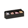 Cal-Mil 23427-13 17in x 5in x 6"H Black Plastic Condiment Organizer 
