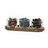 Cal-Mil 23430-136 Melrose 6in x 17in x 4.5"H Brown Wood Condiment Organizer 