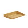 Cal-Mil 23442-1220-21 12in x 20in x 3"H Oak Angled Display Tray 