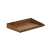 Cal-Mil 23442-1220-78 12in x 20in x 3"H Walnut Angled Display Tray 