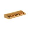 Cal-Mil 23442-620-21 6in x 10in x 3"H Oak Angled Display Tray 
