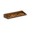 Cal-Mil 23442-620-78 6in x 10in x 3"H Walnut Angled Display Tray 