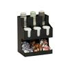 Cal-Mil 23449-13 Classic 13in x 10in x 14"H Black Plastic Cup & Lid Organizer 