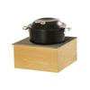 Cal-Mil 23453-21 Sydney 16in x 16in x 8"H Oak Chafing Dish Stand 
