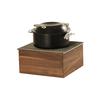 Cal-Mil 23453-78 Sydney 16in x 16in x 8"H Walnut Chafing Dish Stand 